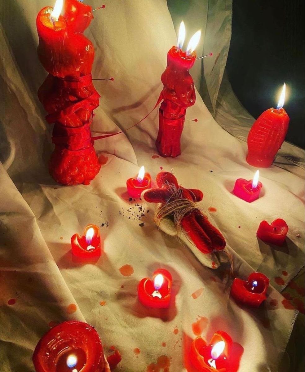 Velas preparadas para un trabajo de retorno