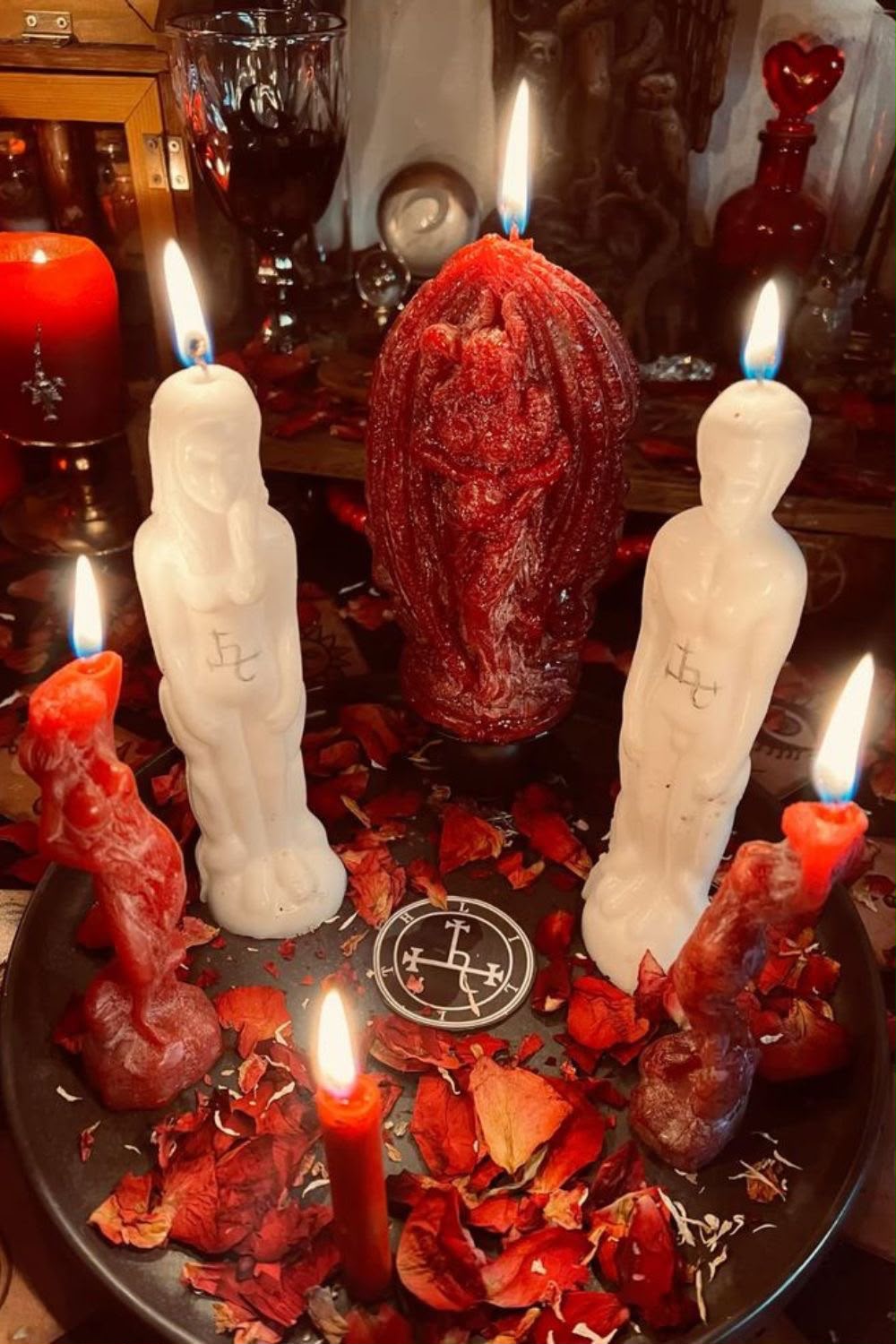 Velas blancas para trabajos de apertura y limpieza